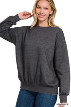 Load image into Gallery viewer, Acid Wash Fleece Oversized Pullover
