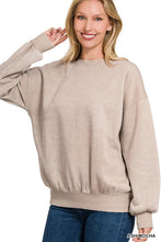 Load image into Gallery viewer, Acid Wash Fleece Oversized Pullover
