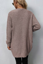 Load image into Gallery viewer, Open front waffle sweater cardigan
